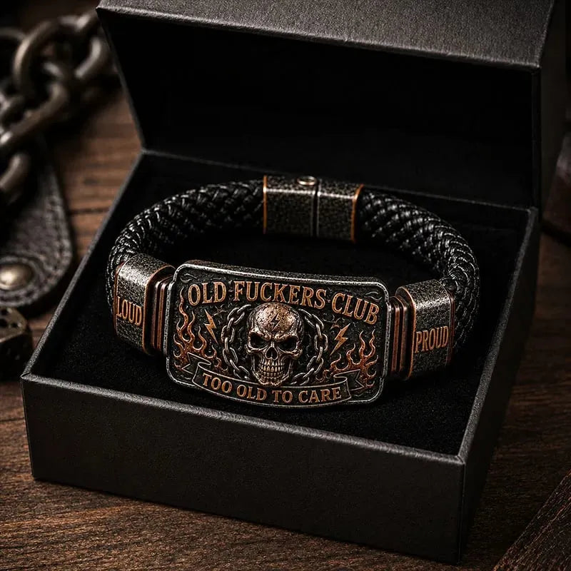 🔥Último día con 50% de descuento💀 Pulsera de calavera del Old Guy Club