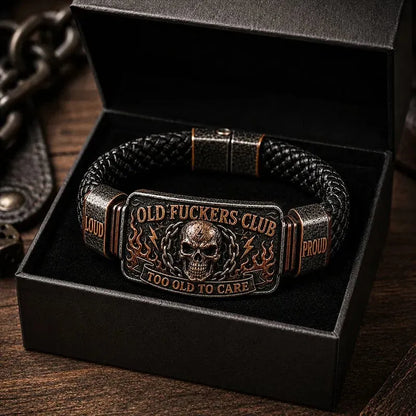🔥Último día con 50% de descuento💀 Pulsera de calavera del Old Guy Club