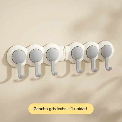 😆😆Diseño con rotación de 180°: ganchos de esquina con capacidad de carga de alta resistencia sin necesidad de taladrar.