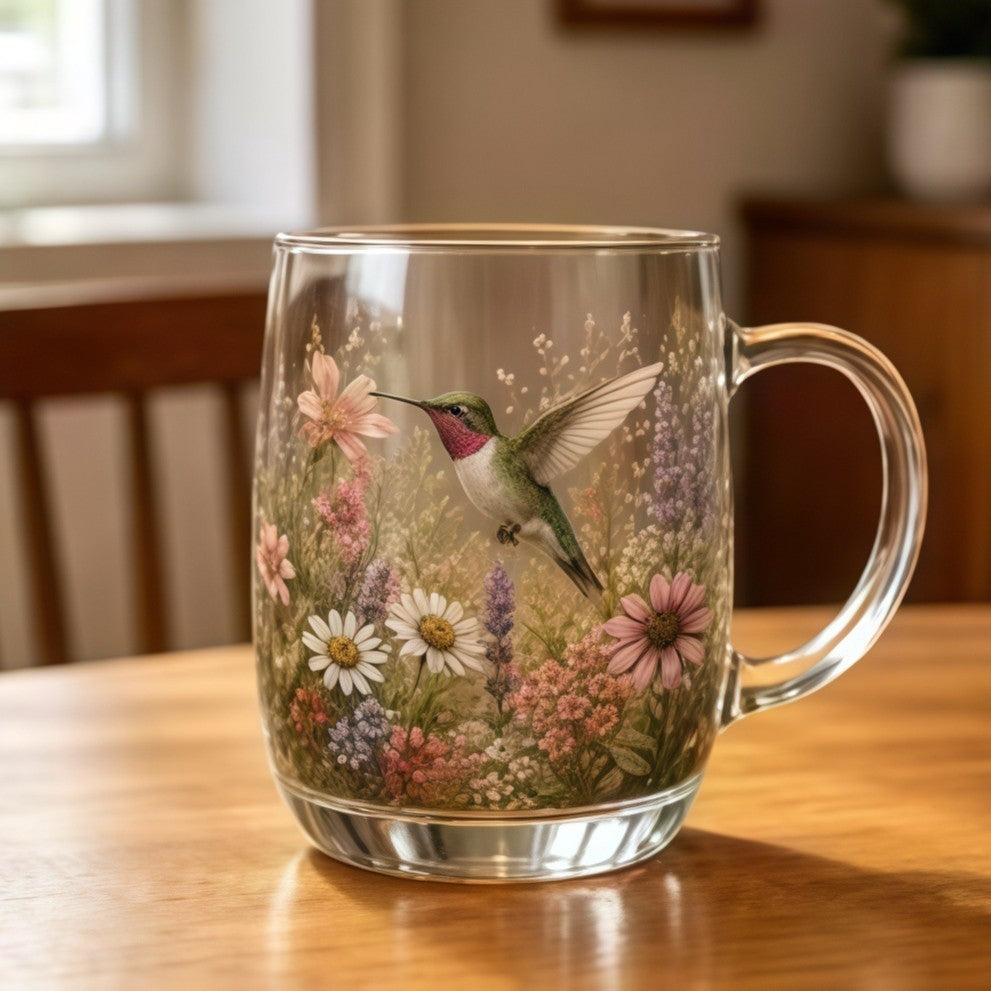 🌸 Serija staklenih čaša Garden Dawn ograničenog izdanja za 2026. ☕🐦