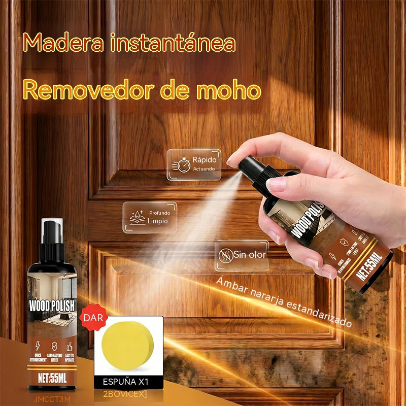 [Compra 1 y llévate 1 gratis] 200 ml + 2 esponjas 😆 Spray para eliminar el moho de la madera