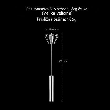 🎁Kupite jedan, dobijte jedan gratis🎁Poluautomatske i ručne mutilice za jaja od nehrđajućeg čelika