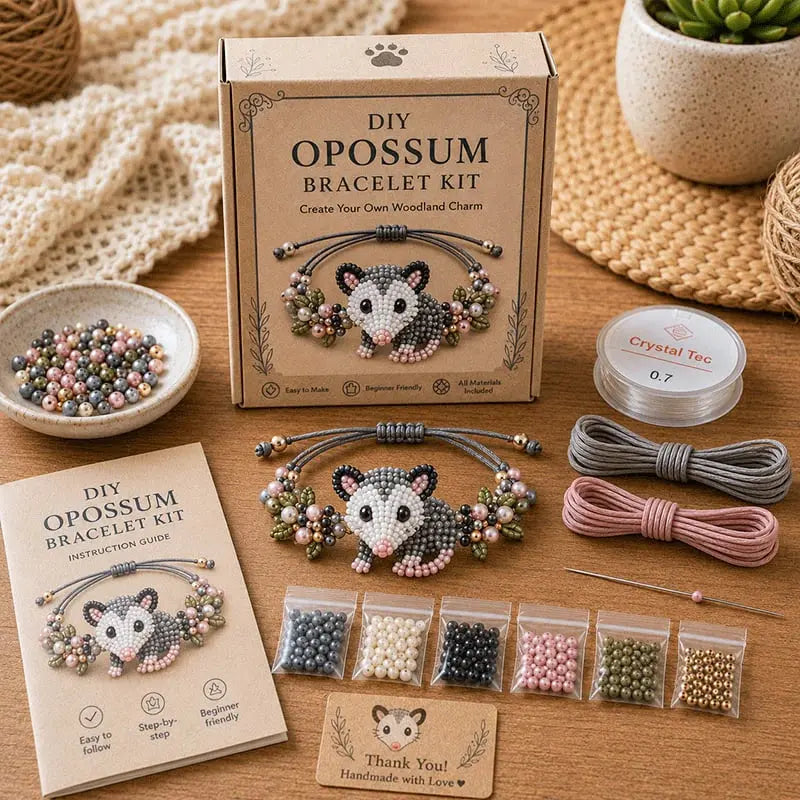 📿🐶 Un completo kit para hacer bisutería: paso a paso, cuentas de vidrio de alta calidad, ¡lleno de diversión creativa!