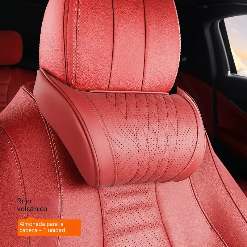🛡️🚗 Cojín ergonómico de espuma viscoelástica para el coche — Alivia la tensión en el cuello y los hombros; ¡conduce sin fatiga! 💪😌