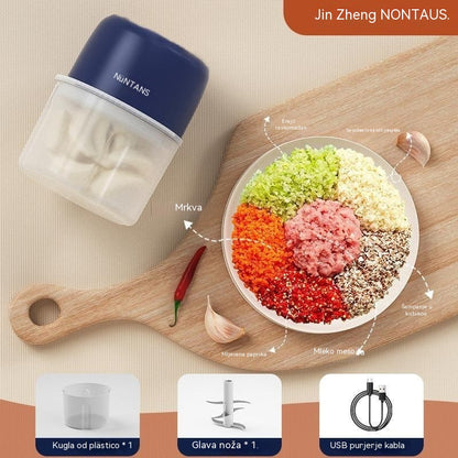 🧅🌶️Visokoučinkoviti bežični mini električni sjeckalica za hranu