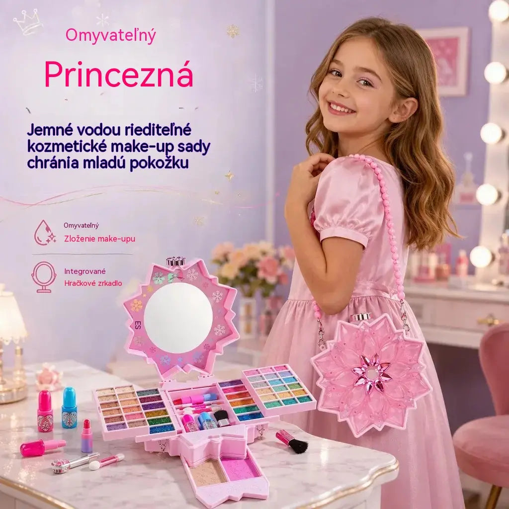 💄 Časovo obmedzená ponuka: Ušetrite 49 %! ✨ Umývateľná sada na líčenie princeznej: Bezpečná a netoxická hračka na líčenie navrhnutá špeciálne pre deti 👸
