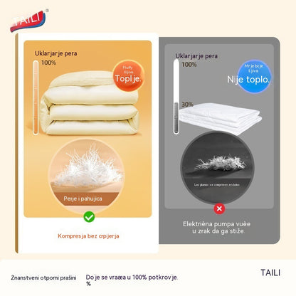 🧳【56*80 cm】【Set od 5 dijelova】💨 Vakuumske vrećice za pohranu velikog kapaciteta koje se mogu stisnuti: Nije potrebna zračna pumpa, nepropusne su, idealne za uštedu prostora u koferu i domu ✈️