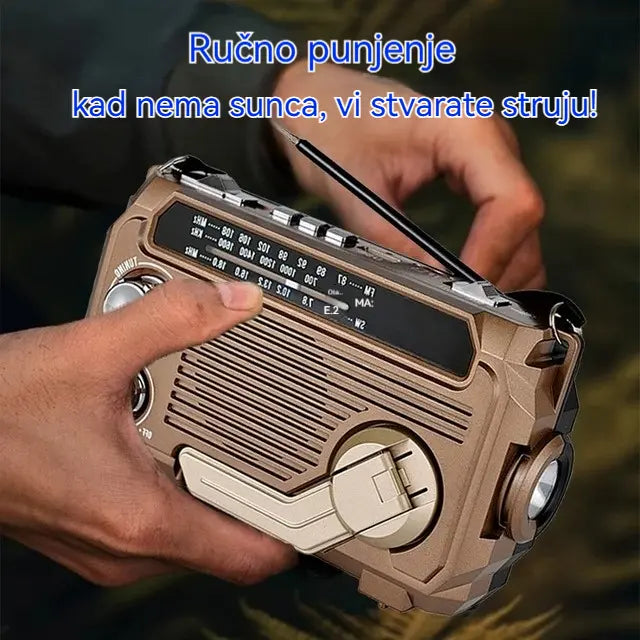 🏕️Prijenosna višenamjenska AM radio svjetiljka