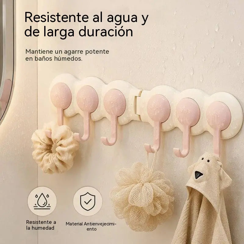 😆😆Diseño con rotación de 180°: ganchos de esquina con capacidad de carga de alta resistencia sin necesidad de taladrar.