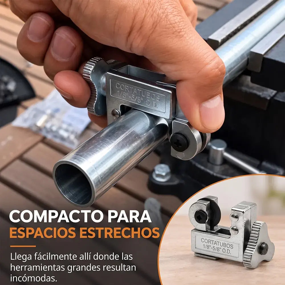 📍🛠️ Minicortatubos | Herramienta para cortar tuberías de 1/8" a 5/8" de diámetro exterior
