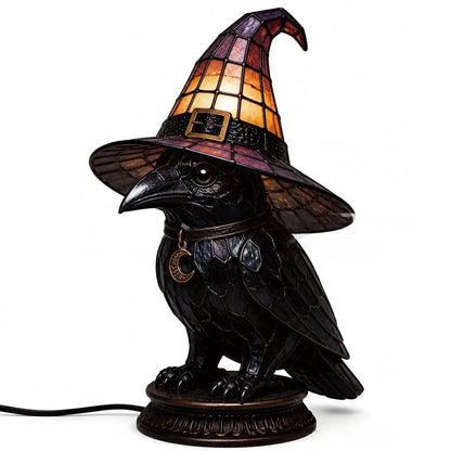 🧙‍♀️✨Lampa s čarodejníckym klobúkom, živicová dekorácia, dekorácia na stôl, stolová lampa