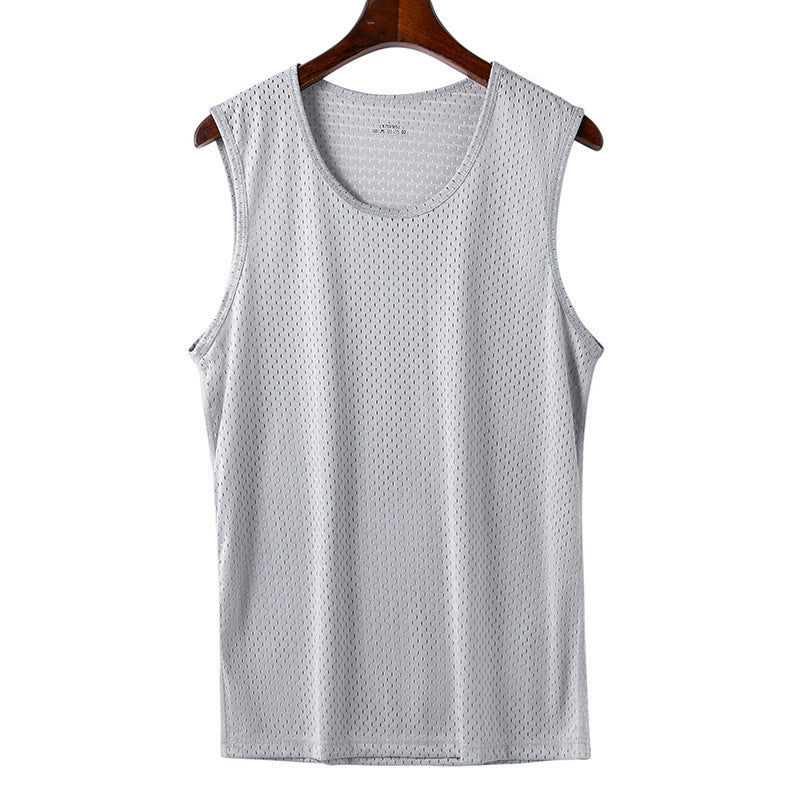 🔥🔥【2 piezas】【30-120kg】Camiseta informal de seda helada para hombre ✅ Ligera, transpirable y de secado rápido.