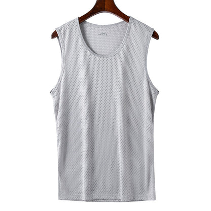 🔥🔥【2 piezas】【30-120kg】Camiseta informal de seda helada para hombre ✅ Ligera, transpirable y de secado rápido.