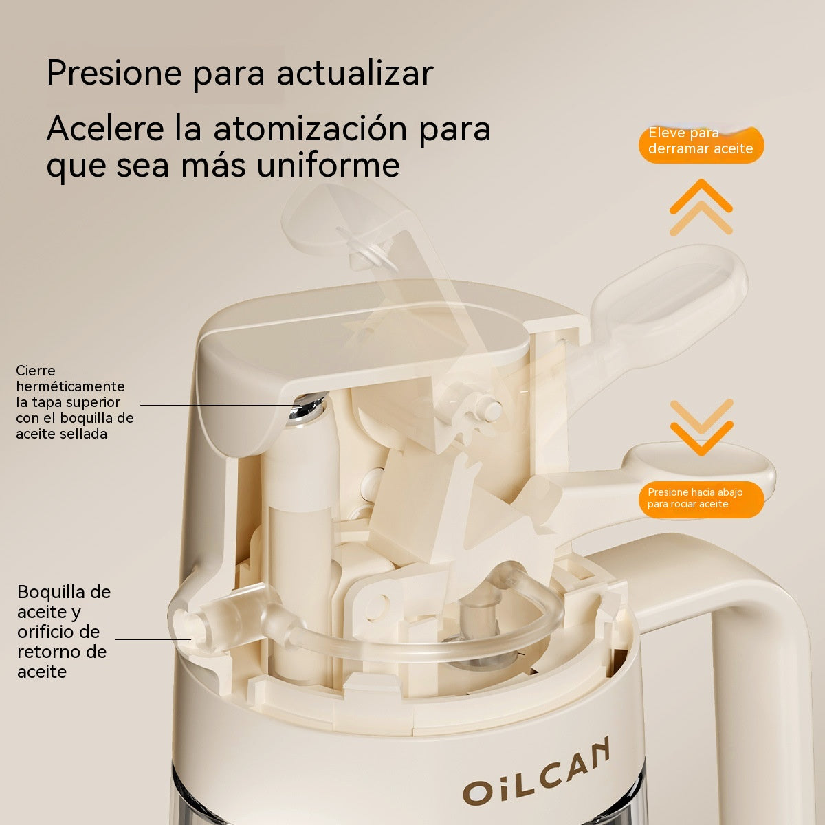 🍳🌿 Recipiente de aceite 2 en 1 | Pulverizador y vertido en un solo dispositivo