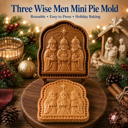 ✝️ Colección de mini moldes para tartas navideñas Faith & Nativity | Moldes reutilizables con relieve para dar forma a tartas con detalles como Jesús orando, el pesebre de la Natividad, etc. 🥧✨