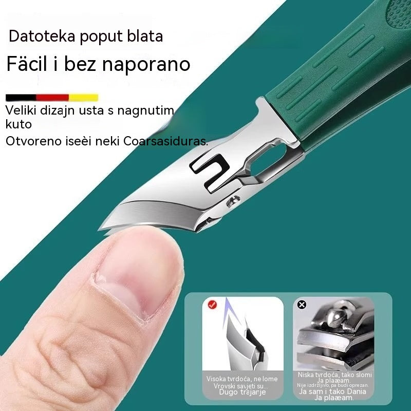 🔥 Škare za nokte otporne na prskanje, oštrica pod kutom od 25° (set od 3 dijela)