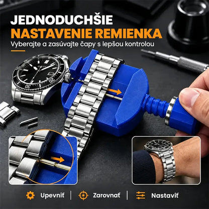 🔧 Profesionálna sada na opravu hodiniek – vymeňte remienok aj batériu a upravte si hodinky sami za pár minút.