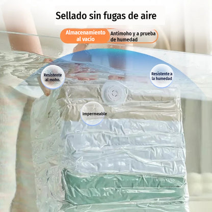 ✨🗃️ 5 artículos por 30 euros 💨 Bolsa de almacenamiento al vacío grande y comprimible: no requiere bomba, es a prueba de fugas e ideal para ahorrar espacio en maletas y en casa ✈️