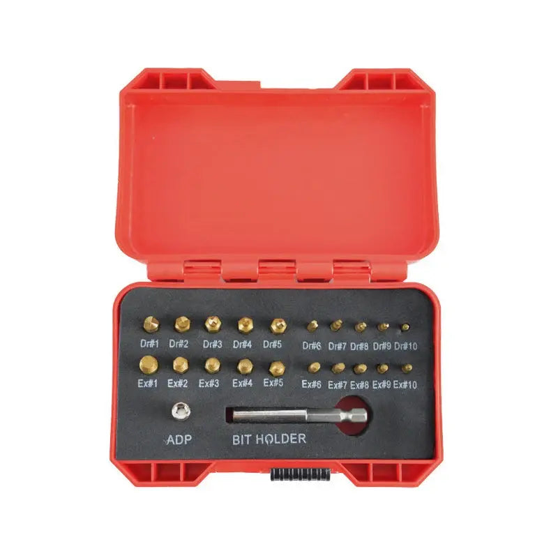 Kit extractor de pernos y tornillos de acero de alta velocidad