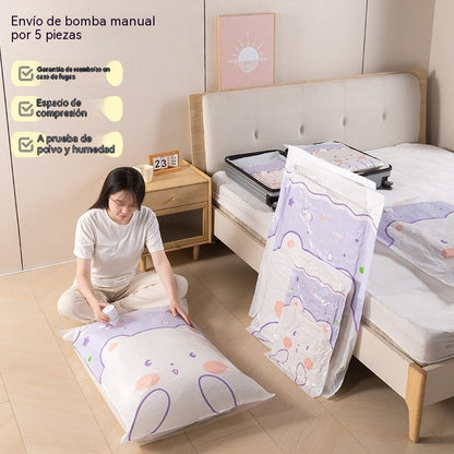 5 artículos por 27 euros-💨 【60×80cm】Bolsa de almacenamiento al vacío grande y compresible: no requiere bomba, es a prueba de fugas e ideal para ahorrar espacio en maletas y en casa ✈️