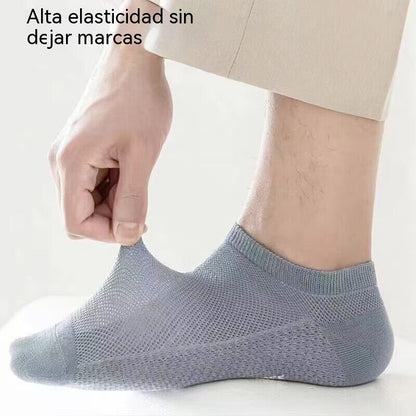 🔥【10 pares por 23 euros】🧦🧦 Calcetines cortos de hombre, calcetines náuticos, calcetines finos de verano, resistentes al olor y absorbentes.
