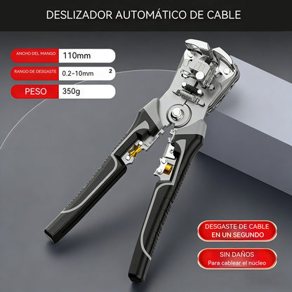 Pelacables y crimpadora automáticos autoajustables