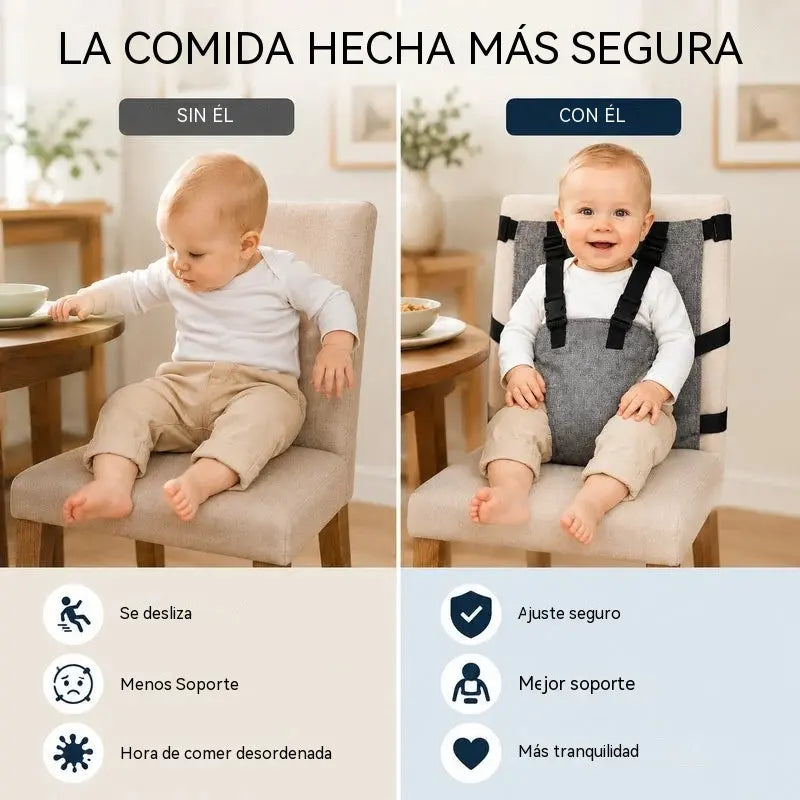 👶¡Disfruta ahora de un 50% de descuento! Cinturón de seguridad portátil para trona de bebé