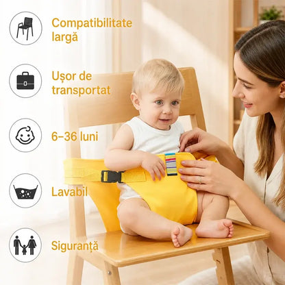 👶 Neizostavan proizvod za hranjenje djece tijekom putovanja! Sigurnosni remen za prijenosne hranilice – spreman za upotrebu jednim klikom i sa zaštitom od pada! ✨🎒