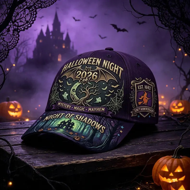 🎁🎁Gorra de béisbol con diseño de calabaza de Halloween