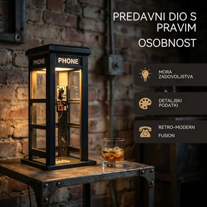 ✨⏰ Ambijentalna rasvjeta u obliku retro telefonske govornice u ograničenom izdanju: Nostalgičan dizajn koji stvara toplu i privlačnu atmosferu.💡📞
