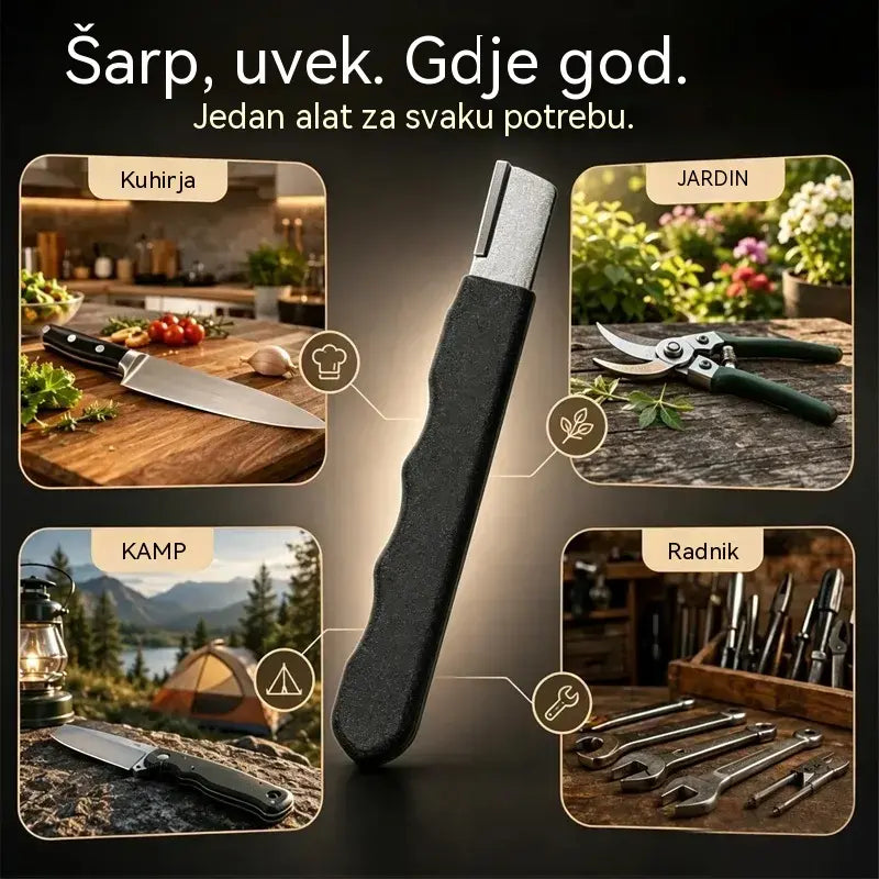 🏆Kupite 2, dobijte 2 gratis! (ukupno 4 artikla) 🔪 Prijenosni oštrač za noževe i škare – Obnavlja oštrinu u sekundama ✨