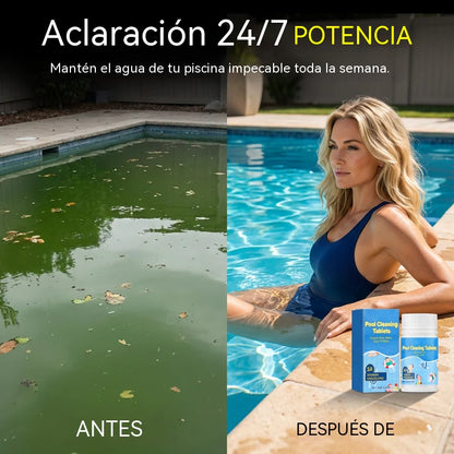 Compra uno y llévate otro gratis 💧💧Pastillas efervescentes multiusos para la limpieza, clarificación y desodorización del agua de piscinas.
