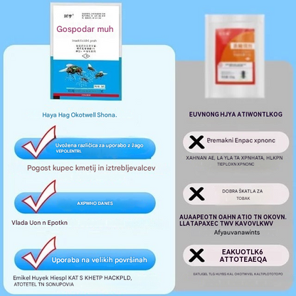 🦟Posebej zasnovan za ubijanje komarjev in muh na kmetijah, eno pakiranje ubija bolhe/kobilice/ščurke/muhe/komarje!