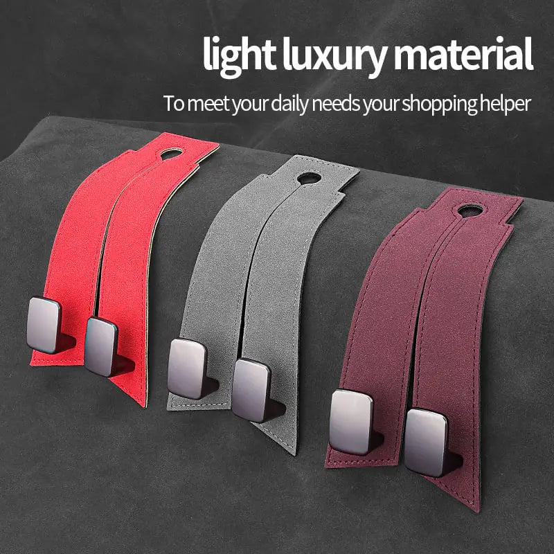 🚗🚗4 piezas 27 €-Gancho doble multifuncional para el respaldo del asiento del coche