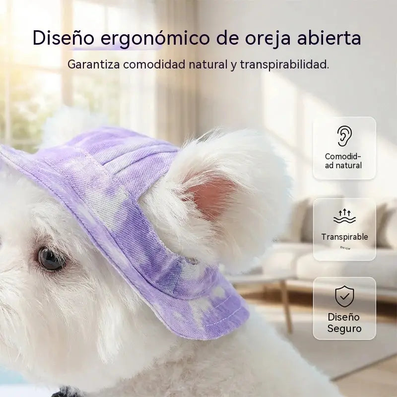 【Compra 1 y llévate 1 gratis】🐾 Gorro de pescador ajustable para mascotas (con orificios para las orejas): deja que tu mascota se sienta segura y cómoda al aire libre.