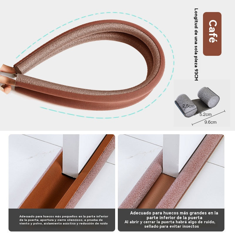 🔥Compre 2  y llévese 2 gratis🔥🚪Banda de sellado al vacío para puertas y partes inferiores, resistente al viento, aislante térmica y resistente al polvo💨