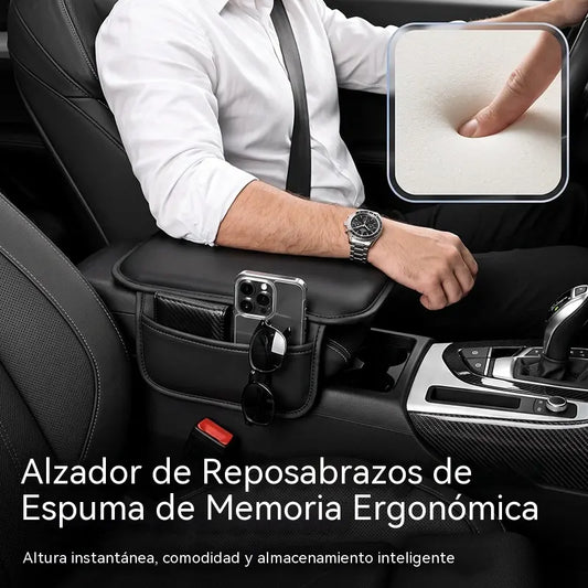 🔥50% DE DESCUENTO AHORA🚗 Funda para el reposabrazos de la consola central del coche con bolsillos laterales de almacenamiento, cojín protector suave y organizador.
