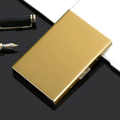 🛡️✨ Puzdro na karty z nehrdzavejúcej ocele s RFID ochranou – peňaženka na karty s antidemagnetizáciou, malá a prenosná 💳