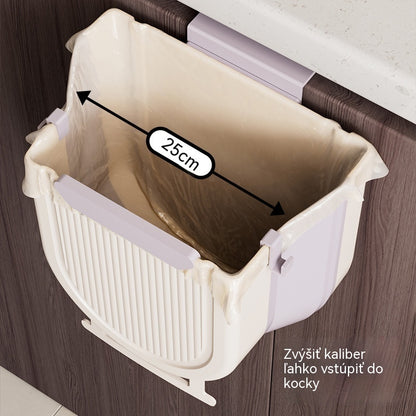 😎🚪Skladací závesný odpadkový kôš do kuchyne, závesný odpadkový kôš na dvere domácej skrinky