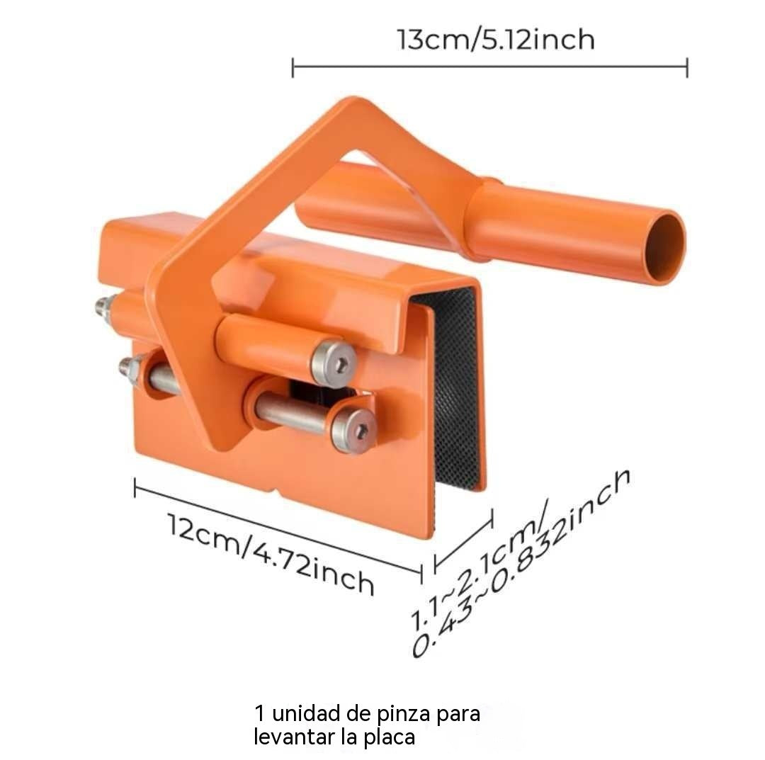 👍👍Abrazaderas de alta resistencia para manipulación de chapa metálica: aptas para baldosas cerámicas, madera y paneles de yeso; 2,1 cm de espesor; capacidad de carga de 50 kg.