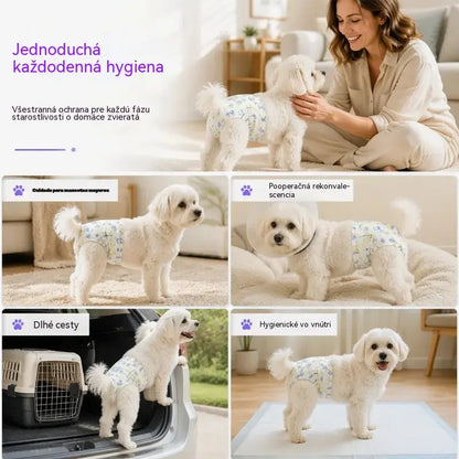 🐶 1 balenie po 10 kusov💧 Jednorazové plienky pre domáce zvieratá: super savé, priedušné a pohodlné, udržia vášho psa alebo mačku v suchu a šťastí 🐱✨