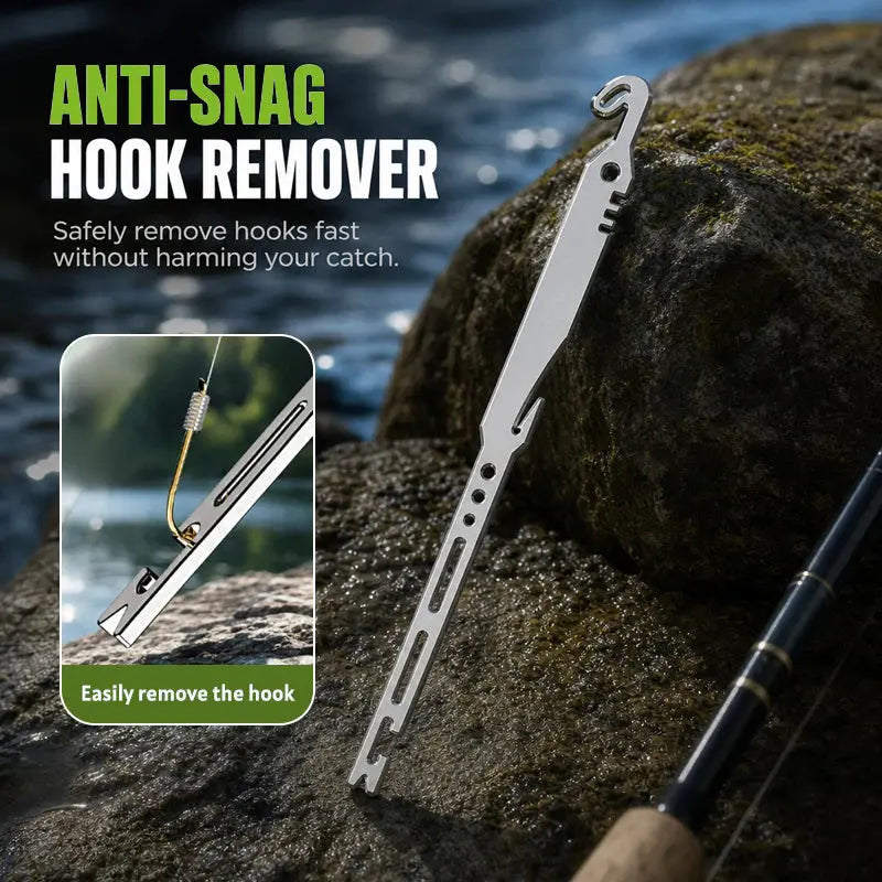 10 piezas 25 €-🎣 🎣 ¡Oferta a mitad de precio! 🔧 Juego de herramientas de pesca 6 en 1 de acero inoxidable: incluye extractor de anzuelos, anudador de línea y otras funciones versátiles. 🌊