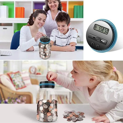 Veľká automatická pokladnička s počítadlom eur na ukladanie mincí.