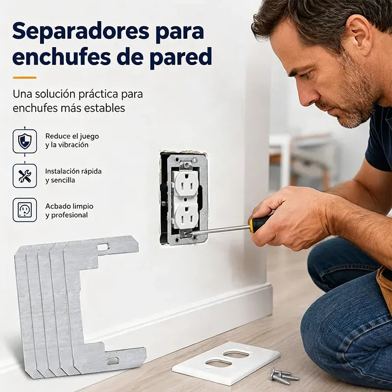 🔌 5 pieza 25€ 🛠️ Separador de placa de pared: ajuste perfecto, alineación precisa y solución rápida para cajas desniveladas 🏠