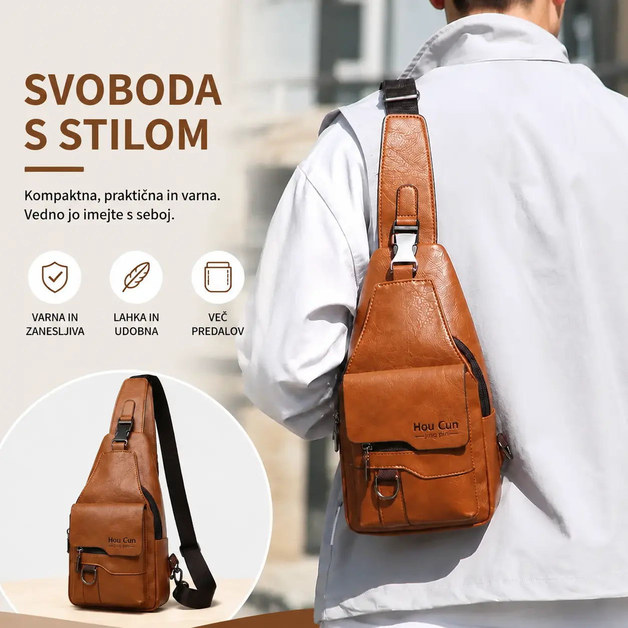 🎒 Retro-stilska vodoodporna torba iz pravega usnja: nepogrešljiv kos za vsakodnevne poti na delo.