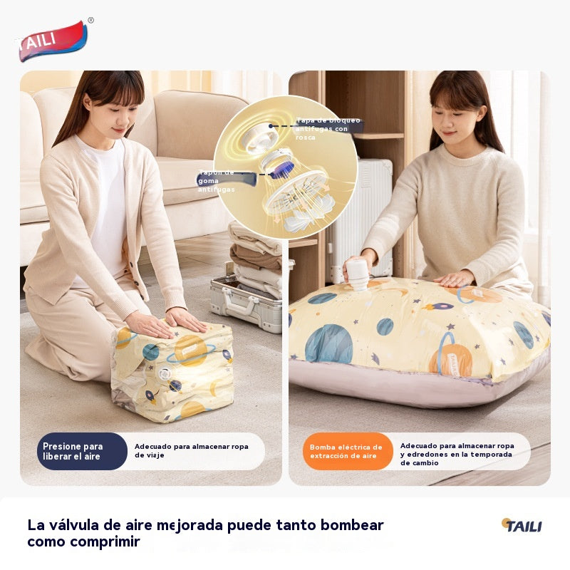 😆😆Bolsas de almacenamiento de compresión al vacío para ropa y ropa de cama.
