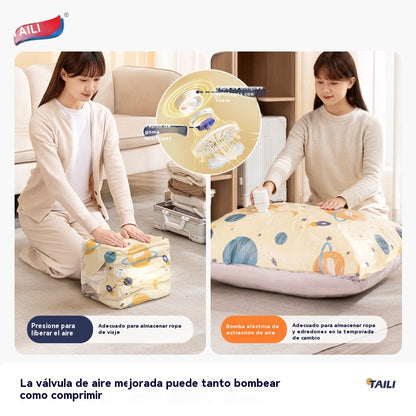 😆😆Bolsas de almacenamiento de compresión al vacío para ropa y ropa de cama.