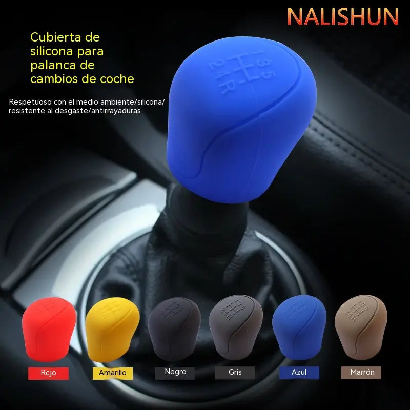 2 juegos por 26 euros【Fuelle de la palanca de cambios*2 + funda del freno de mano*2】 ✨ Ajuste universal: dale a tu coche un aspecto renovado con esta funda de silicona para la palanca de cambios 🚘