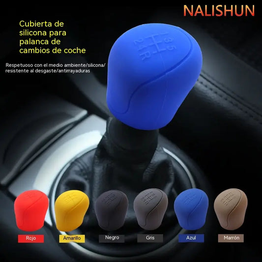2 juegos por 26 euros【Fuelle de la palanca de cambios*2 + funda del freno de mano*2】 ✨ Ajuste universal: dale a tu coche un aspecto renovado con esta funda de silicona para la palanca de cambios 🚘