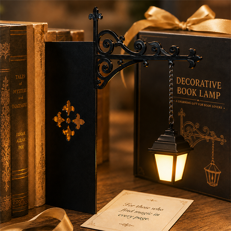 🎁🎁Mini luz de lectura estilo farola antigua